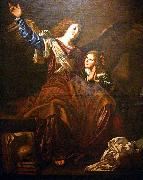 CAVAROZZI, Bartolomeo Guardian angel Spain oil painting artist